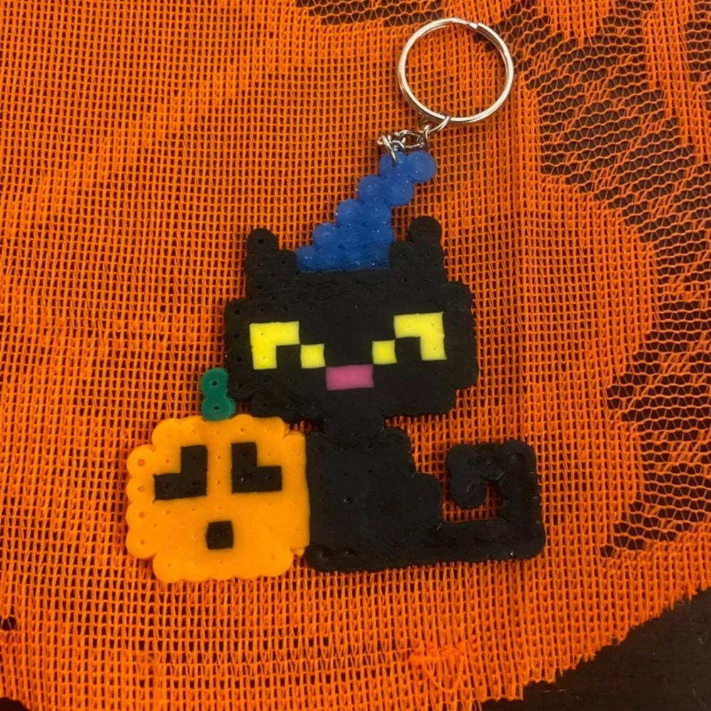 Black Cat With Pumpkin